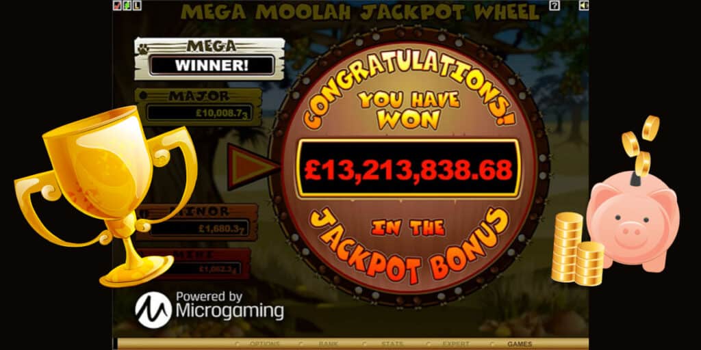 Mega Moolah jackpot 13m